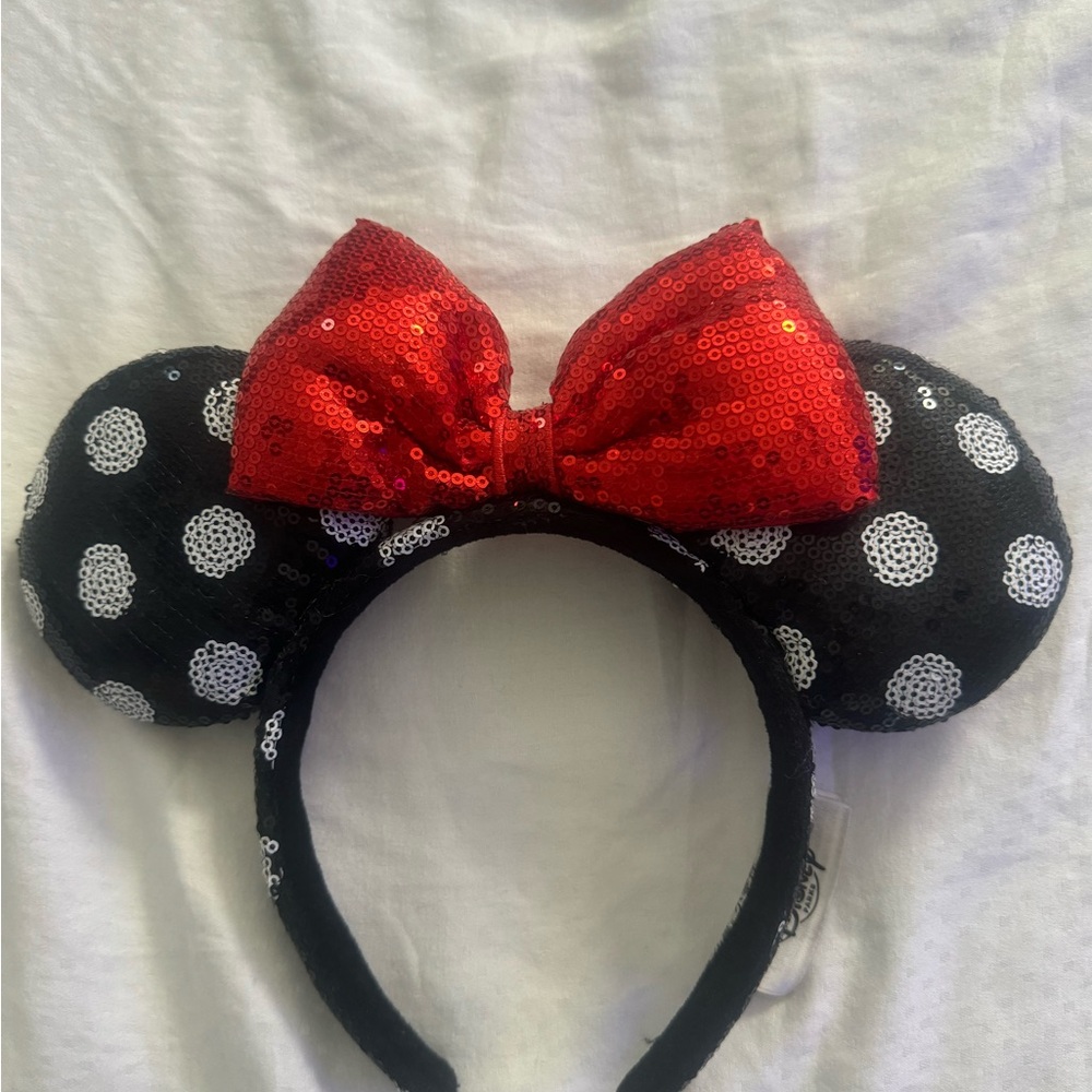 Women’s Disney Black and Red Polka Dot Minnie Mouse Ears